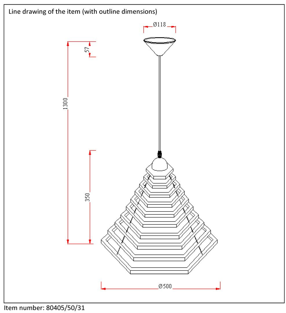 Подвесной светильник Lucide Tora 08405/50/31