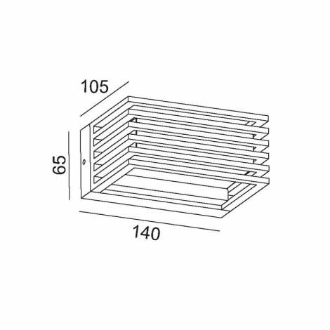 Уличный настенный светодиодный светильник Lucide Singa 15801/10/30