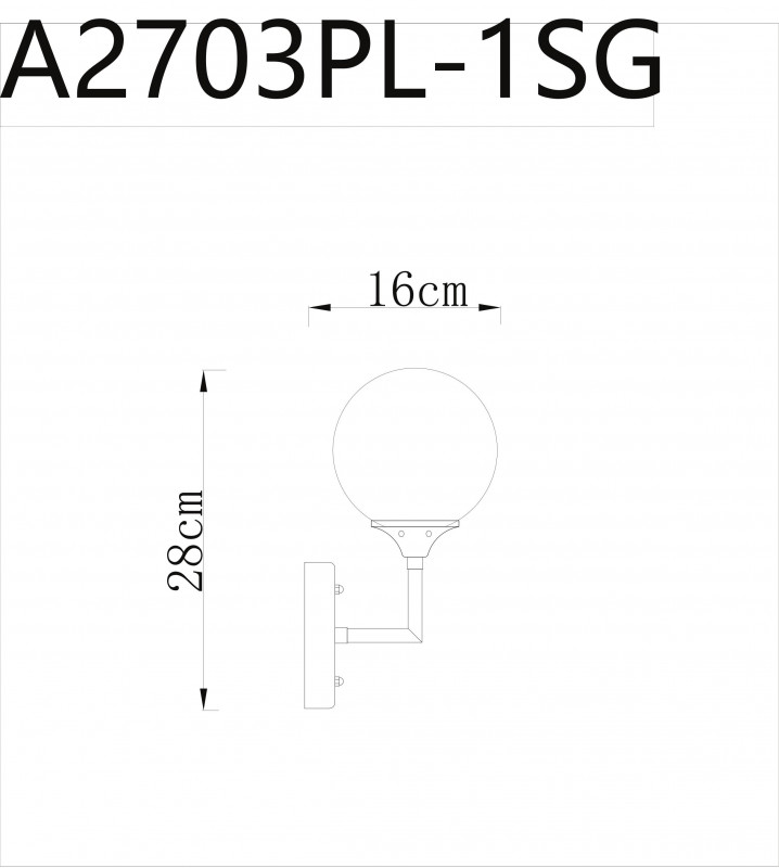 Бра ARTE Lamp A2703AP-1SG