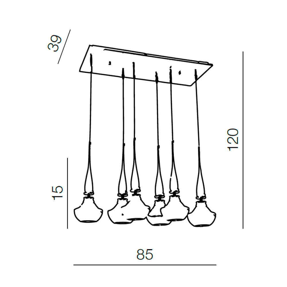 Подвесной светильник Azzardo Tasos 6 AZ0262