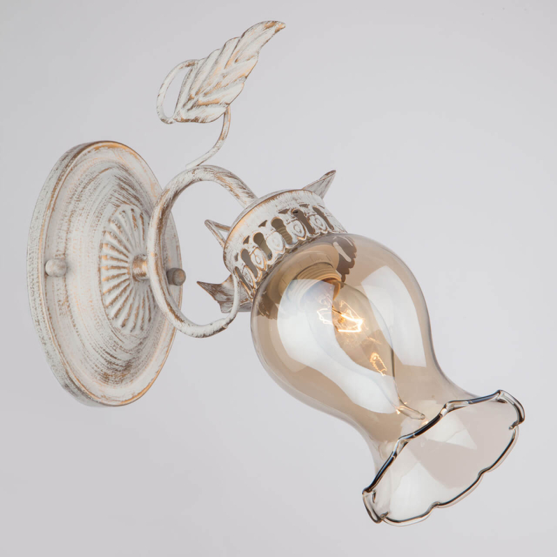 Бра Eurosvet Афелия 60021/1 белый с золотом