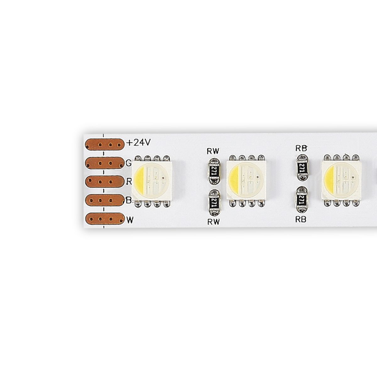 Светодиодная лента ST Luce 24В 18Вт/м 3000К 5м IP20 ST5005.318.20RGBW.1