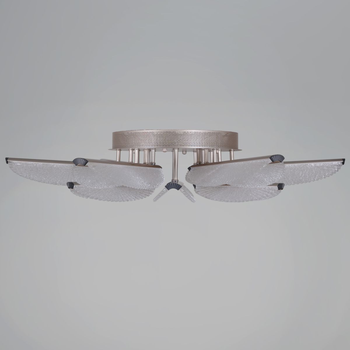 Потолочная люстра Reluce 00490-0.3-6+6 champagne silver