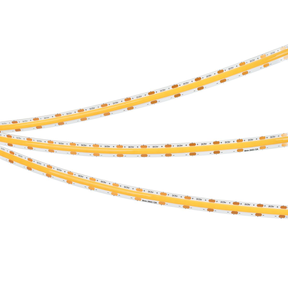 Светодиодная лента Arlight COB-X360-8mm 5V Warm2700 (5 W/m, IP20, 5m)  041706(1)