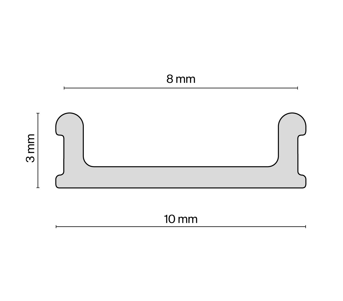 Вставка-заглушка для профиля ALM-9940-SC Maytoni ALM012-SC-B