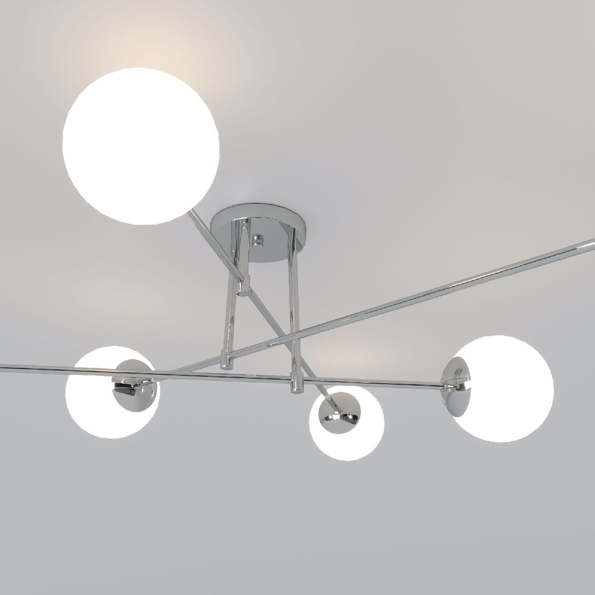 Потолочная люстра Eurosvet Netz 30181/6 хром Smart a062216