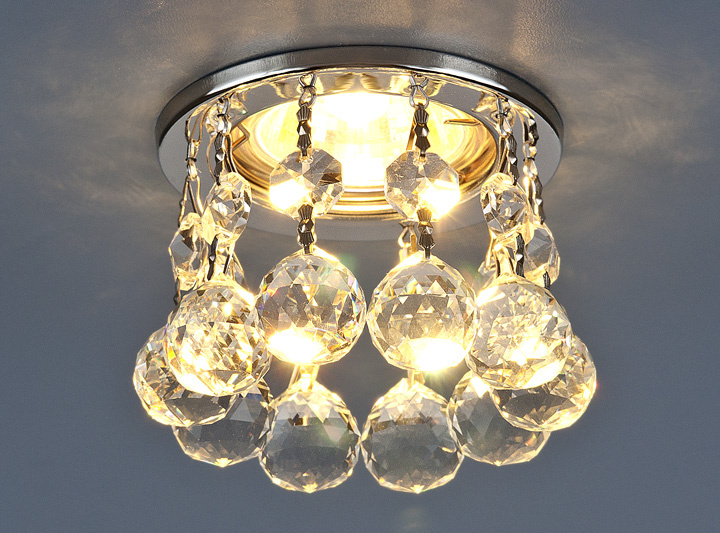 Встраиваемый светильник Elektrostandard 2051 MR16 CH/CL хром/прозрачный 4690389029400