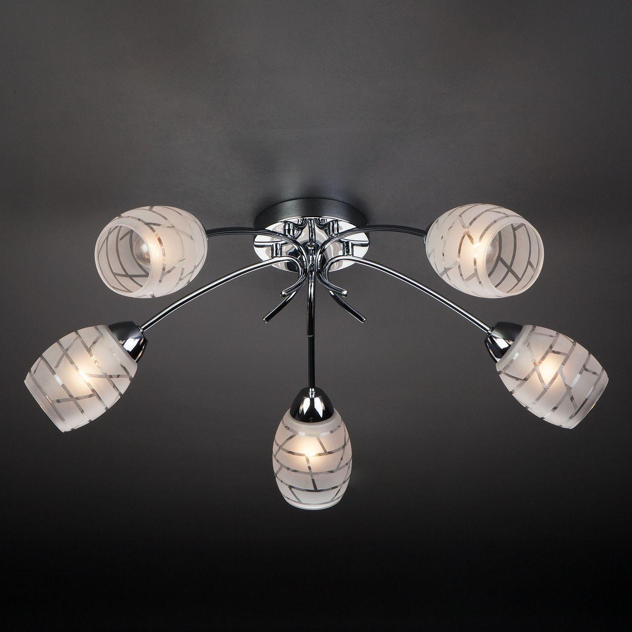 Потолочная люстра Eurosvet Rigina 30127/5 хром