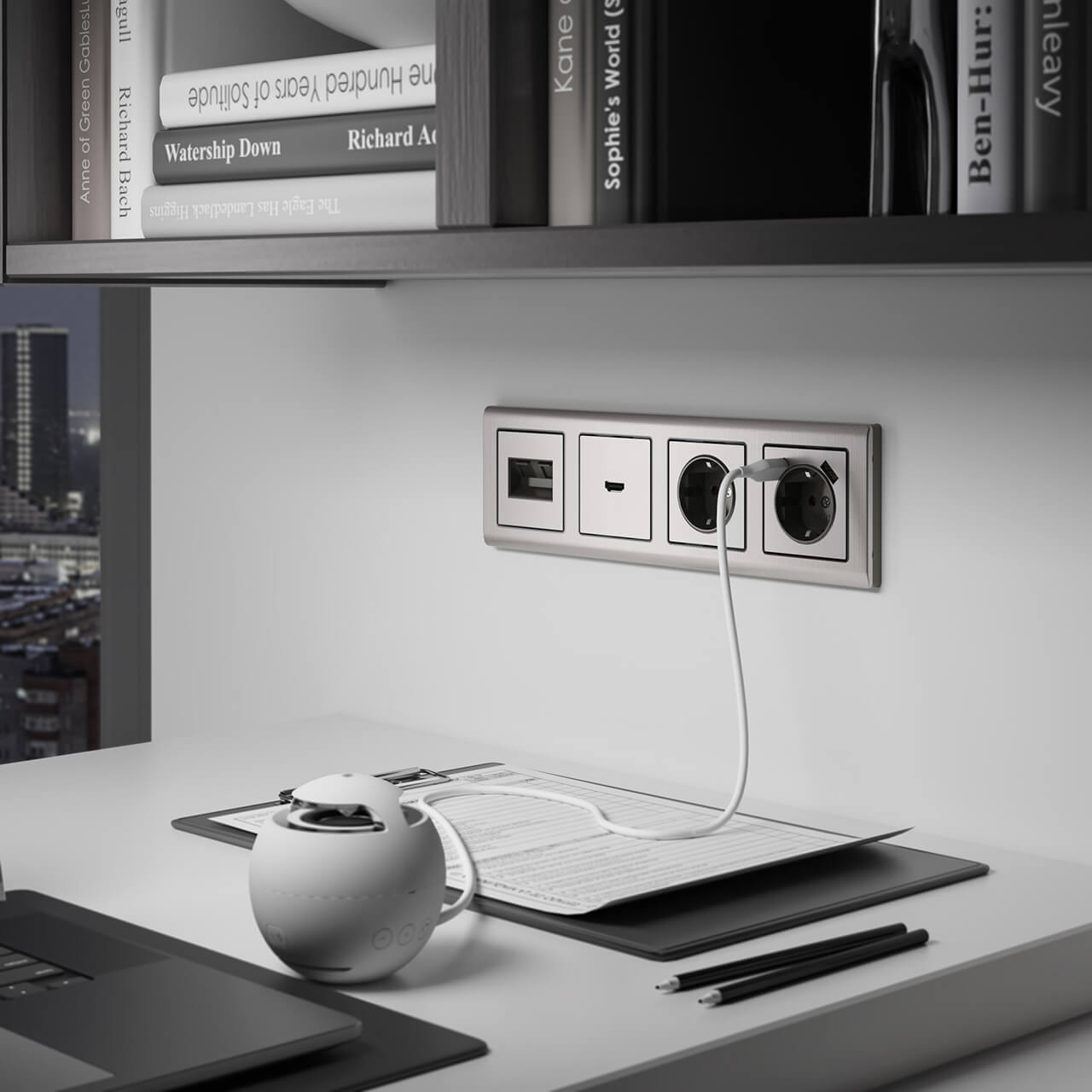 Розетка с заземлением Werkel глянцевый никель W1171002 4690389157950