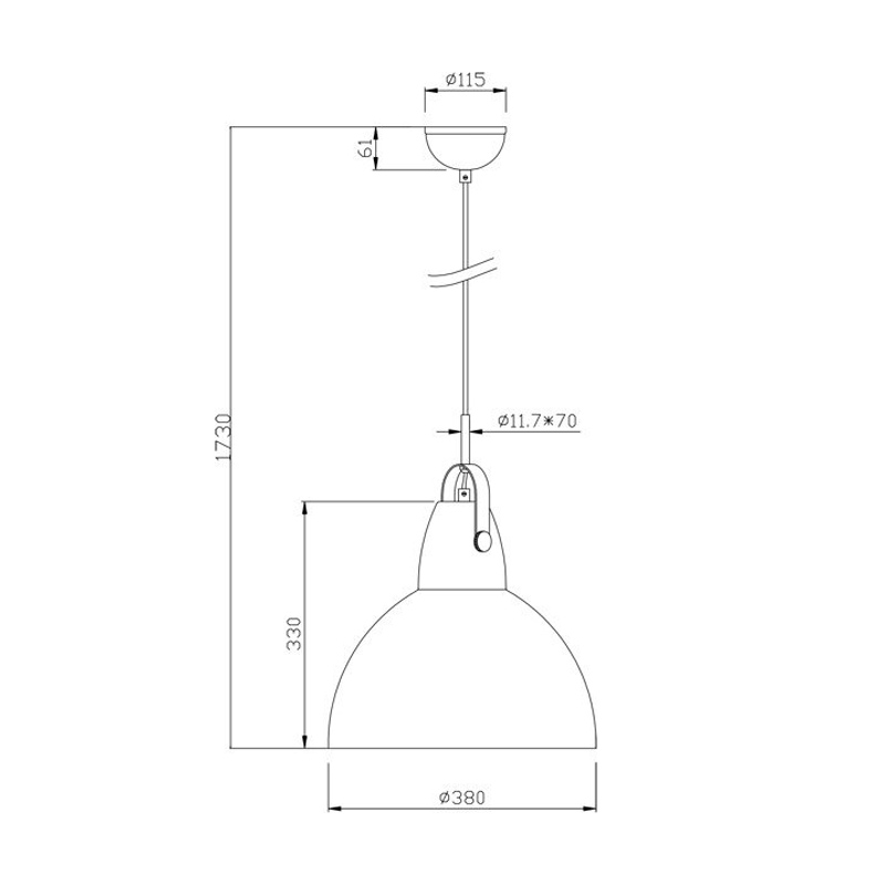 Подвесной светильник Zumaline CANDE TS-110611P-CH