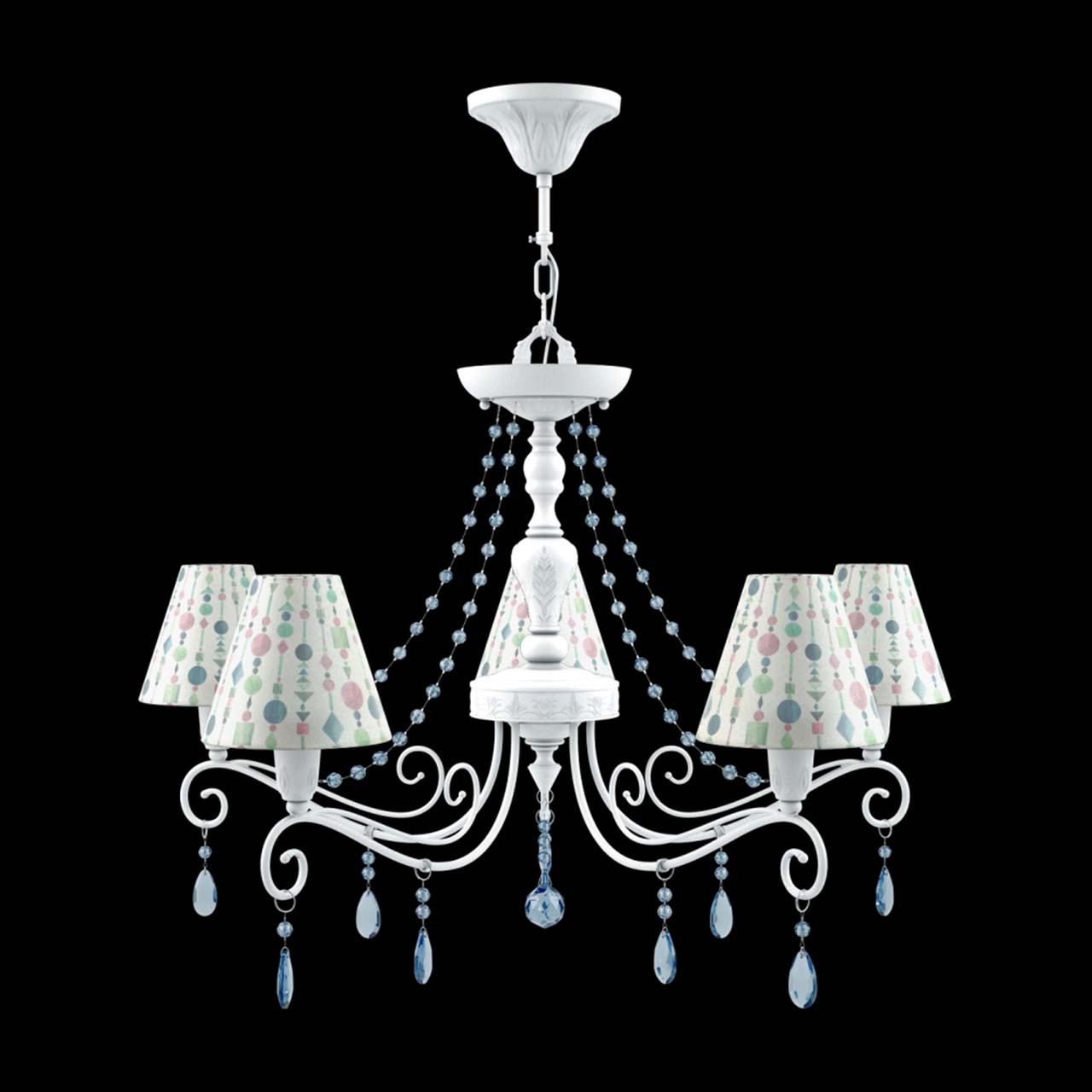 Подвесная люстра Lamp4you Provence E4-05-WM-LMP-O-17-CRL-E4-05-GB-UP