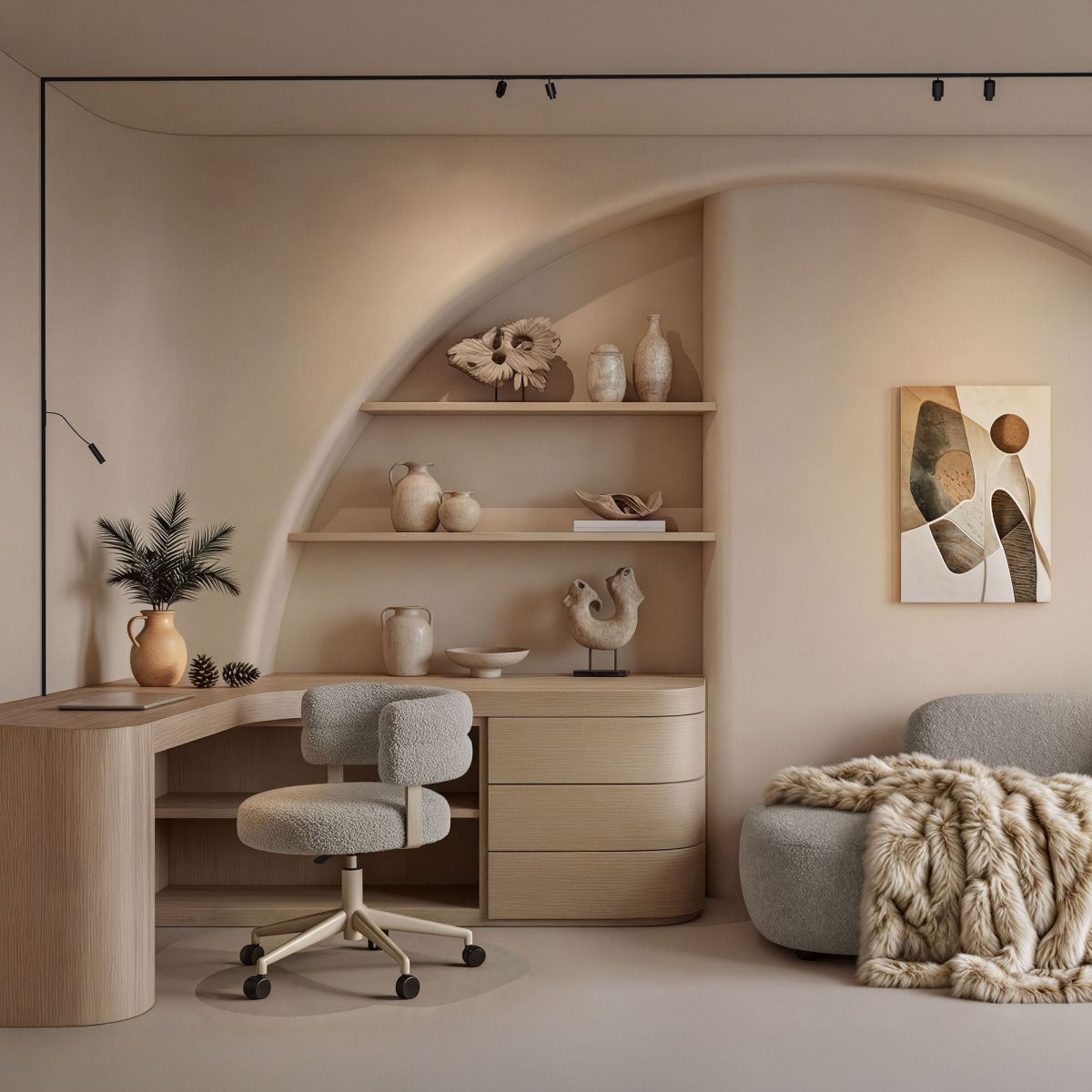 Трековый магнитный светильник Arlight MAG-MICROCOSM-SPOT-FLEX-R26-5W Warm3000 (BK, 24 deg, 24V) (IP20 Металл) 051786