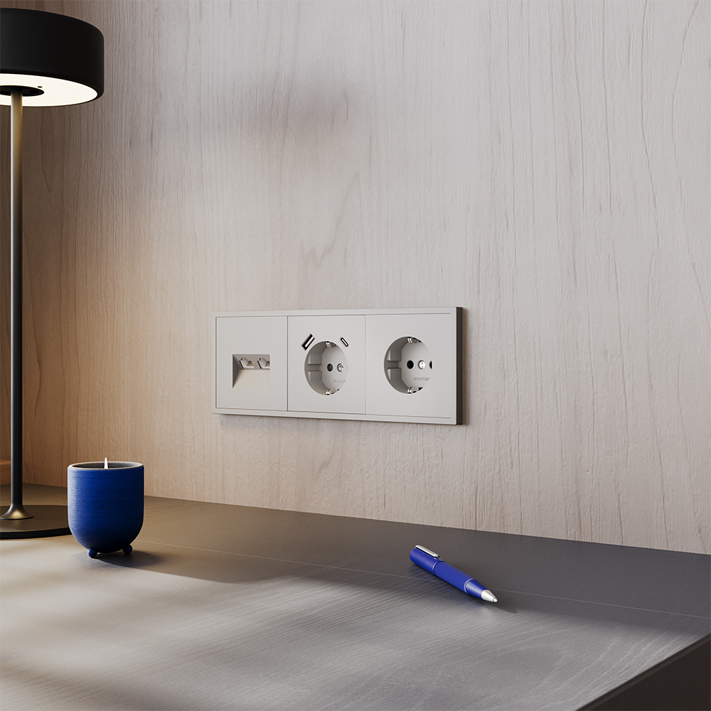 Рамка на 3 поста Voltum S70 VLS100303 (кашемир)