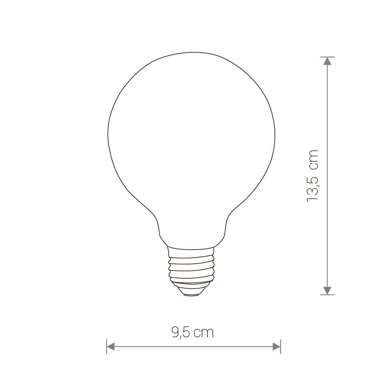 Лампа светодиодная Nowodvorski E27 8W 3000K матовая 9177