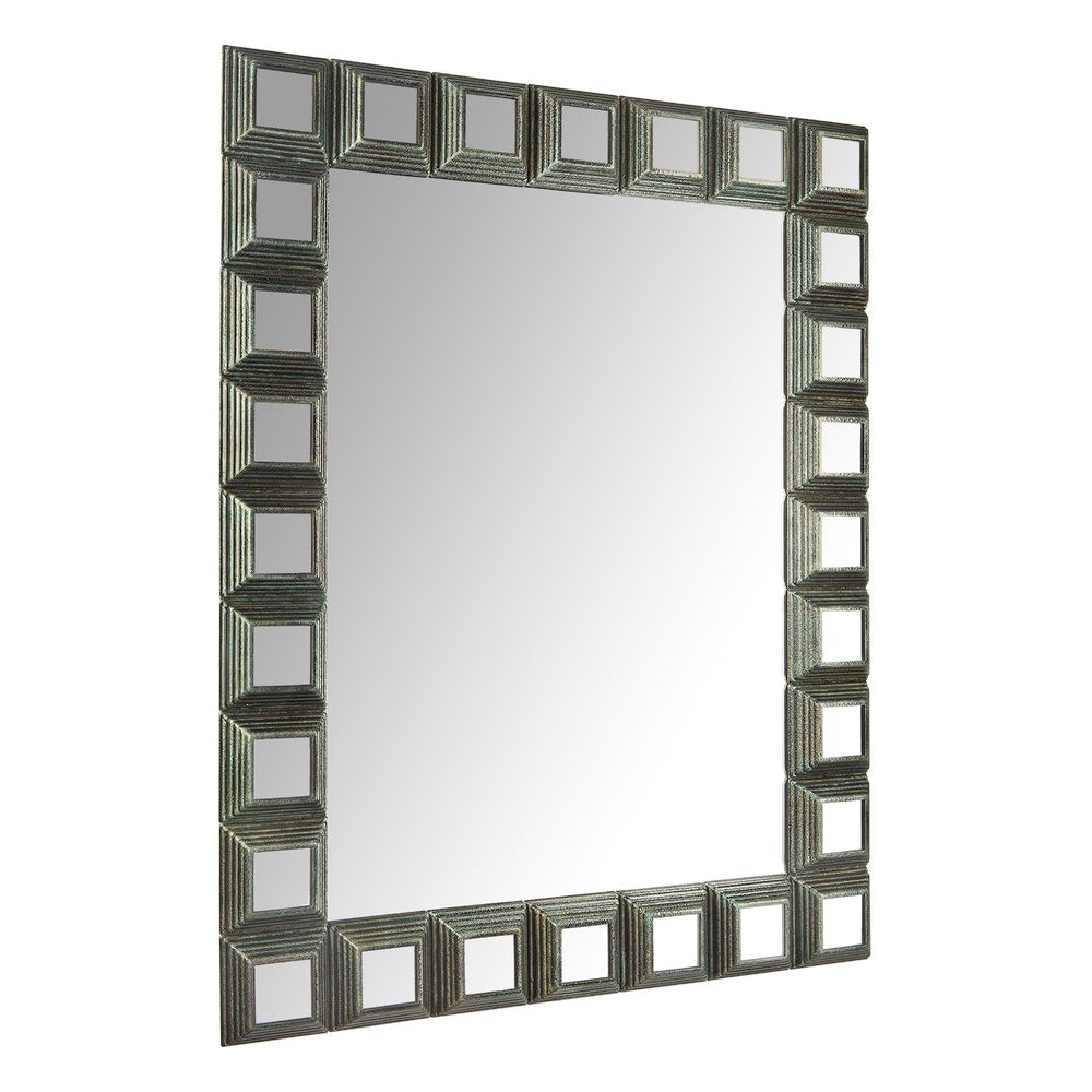 Зеркало Runden Пирамида I зеленая патина V20133
