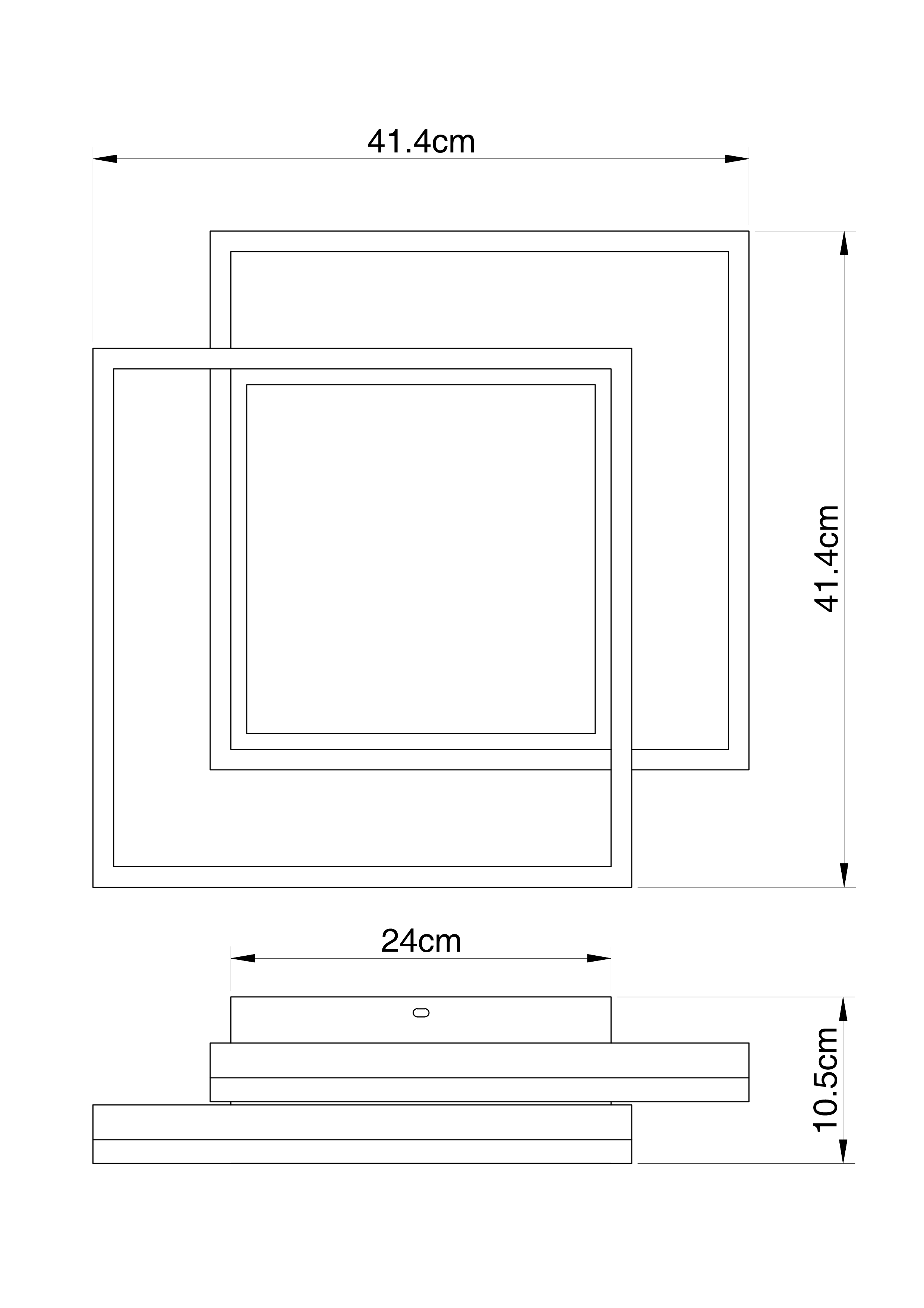 Потолочный светильник Globo Squares 67225-24FSH в Москве