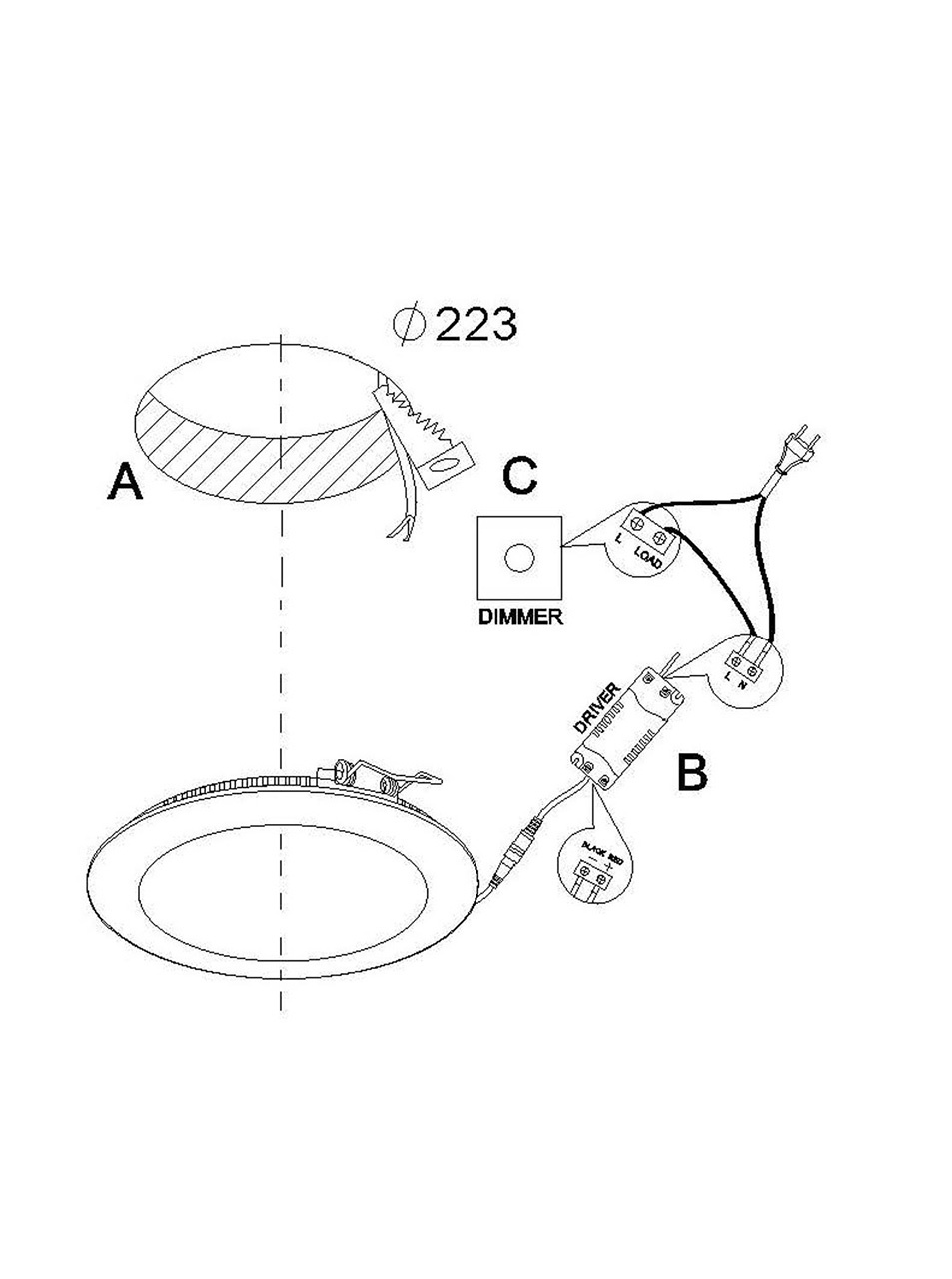 Встраиваемый светодиодный светильник Lucide Brice-Led 28906/24/31