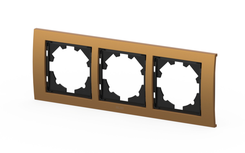 Рамка трехместная ELBI Zena Platin 500-073500-227