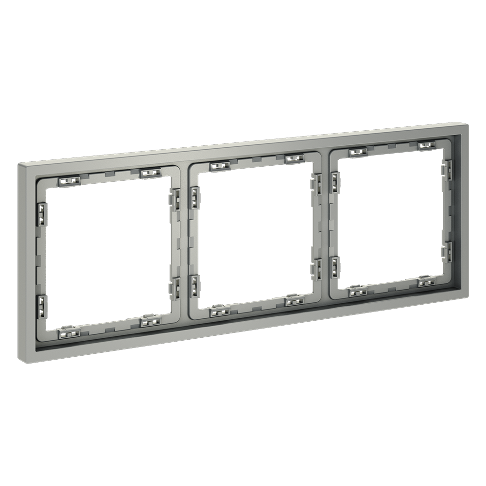 Рамка на 3 поста Voltum S70 VLS100305 (сталь)