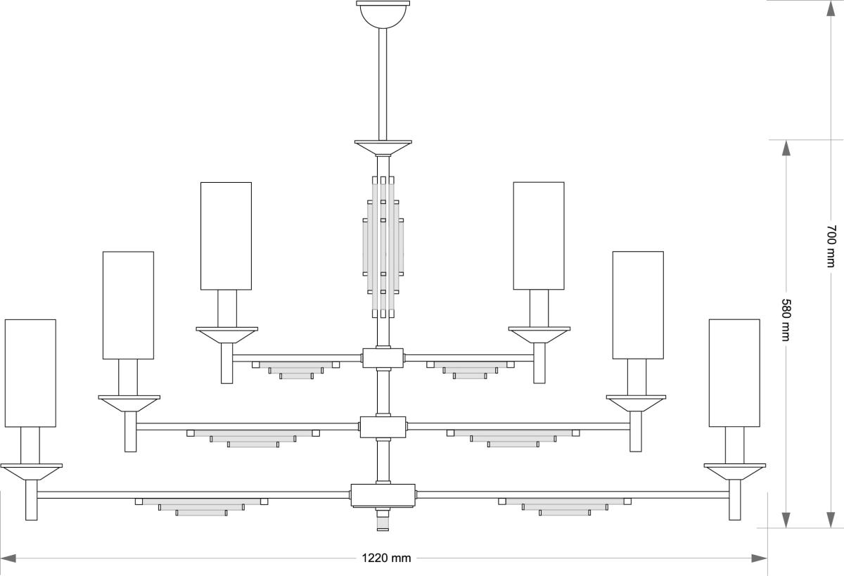 Подвесная люстра Kutek Felino FEL-ZWL-6 (P/A)