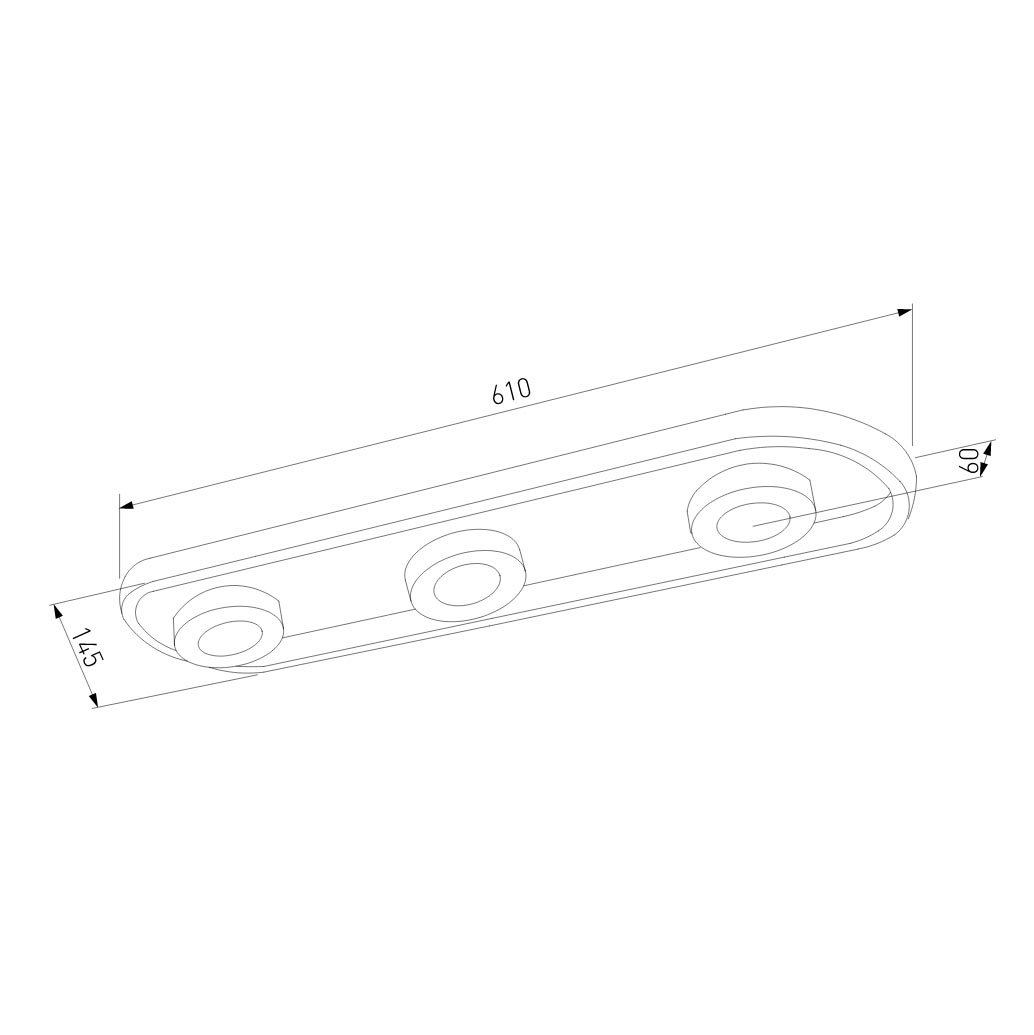 Потолочный светильник Eurosvet Slam 20123/3 LED белый/черный