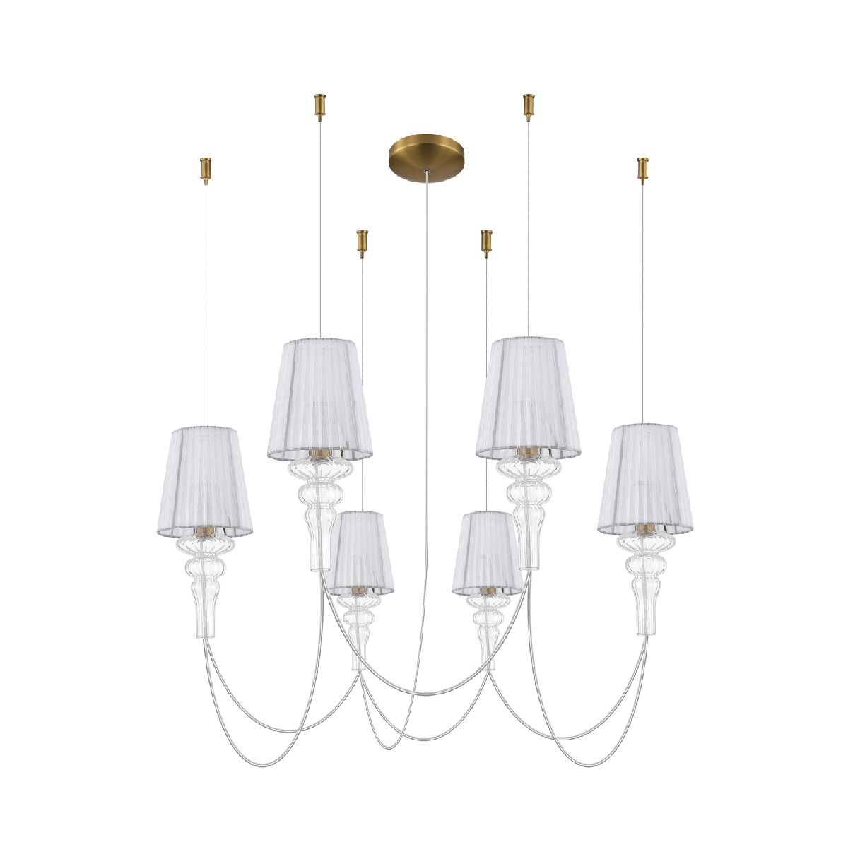 Подвесная люстра Donolux Cascata DL20751S6WBrClear