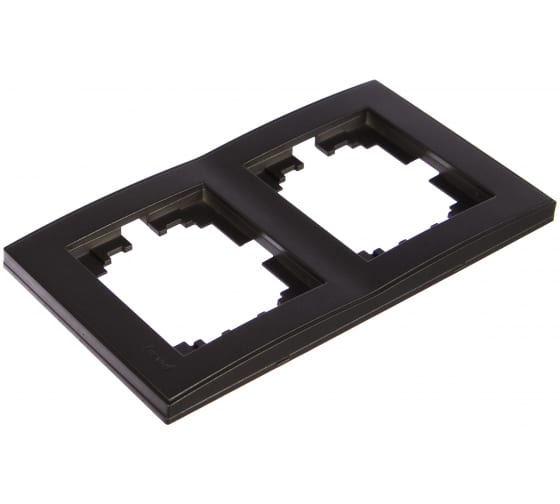 Рамка 2-местная вертикальная Lezard Rain 703-4141-152