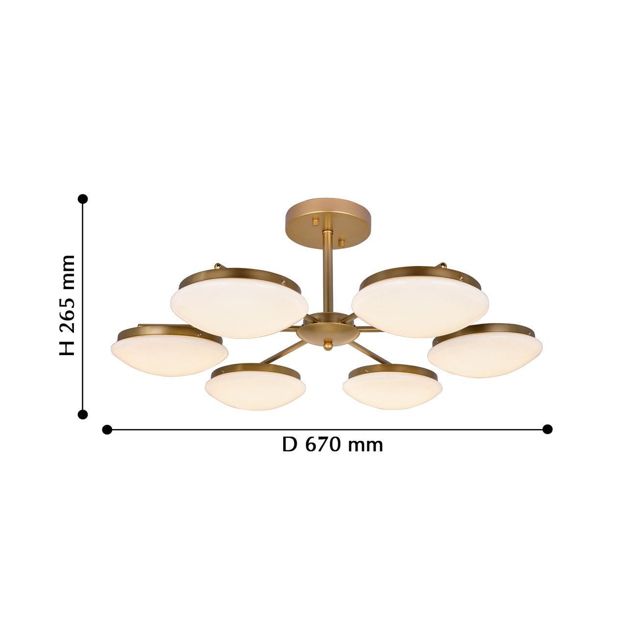 Потолочная светодиодная люстра F-Promo Ledante 2476-6P