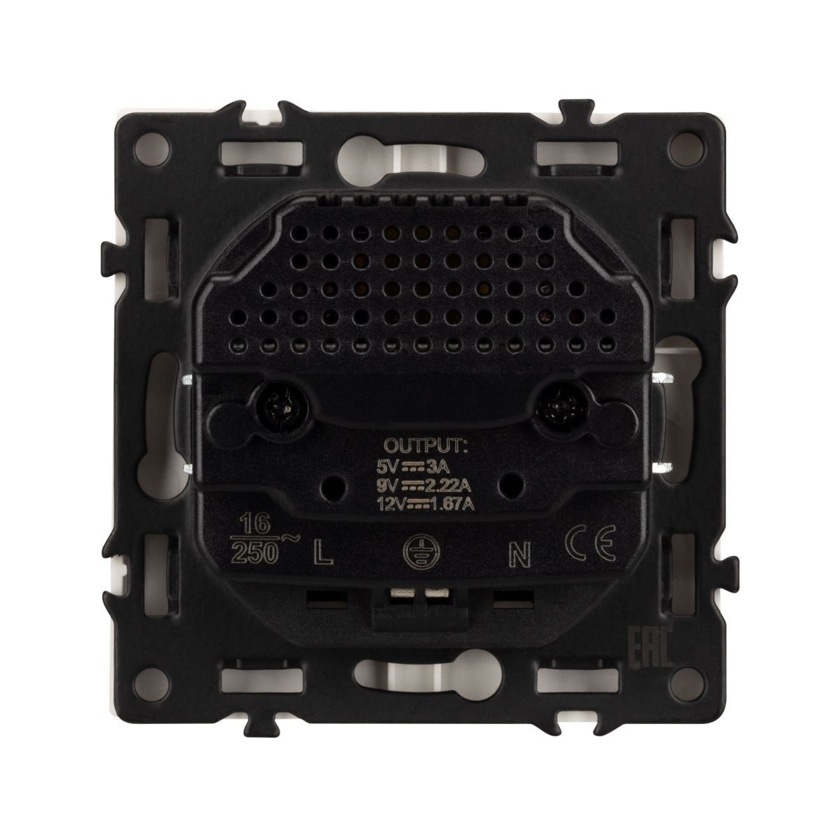 Механизм розетки Arlight с USB зарядкой SCT-NOBE-MUAC-SFPL-IS (230V, 16A) 059445