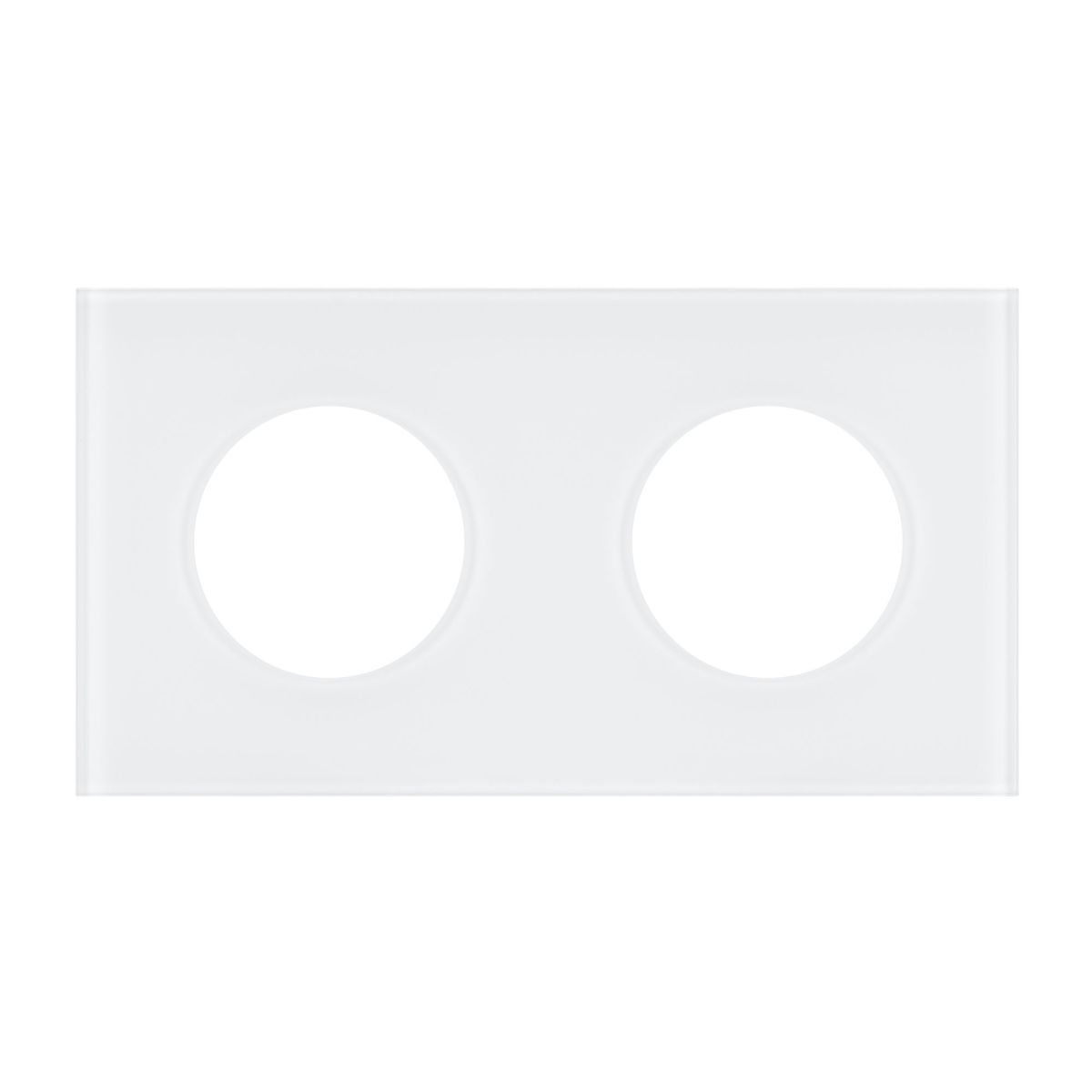 Рамка стеклянная на 2 поста Arlight FRM-GLARE-GC-2-WH 043835