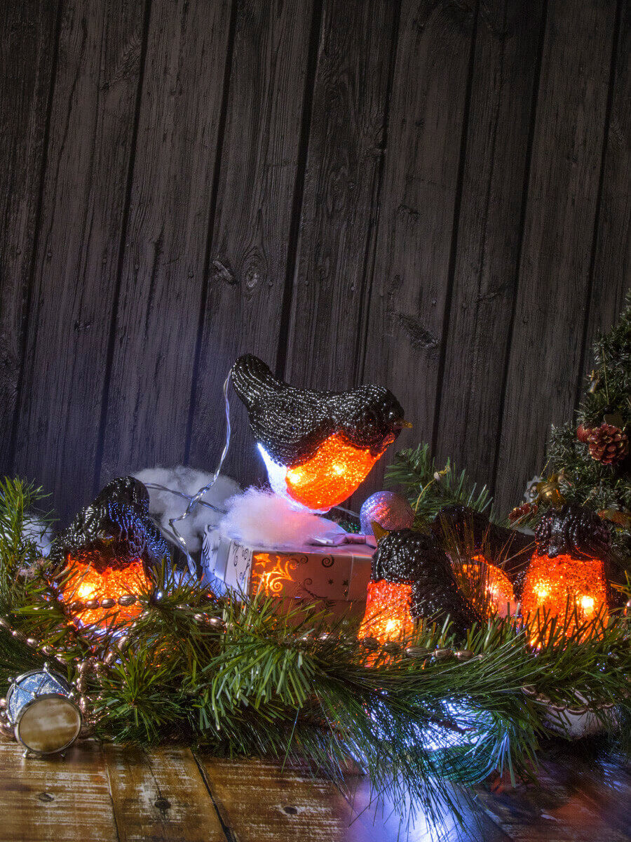 Фигурка светодиодная «Птички» 17x13см Uniel ULD-M1713-040/STA White IP20 Birds5 UL-00007287