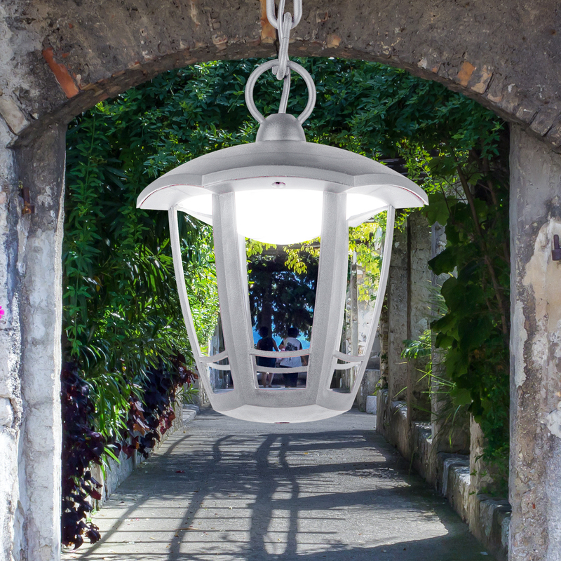 Уличный подвесной светильник Эра ДСУ 07-8-002 У1 «Марсель 1» белый Б0057521