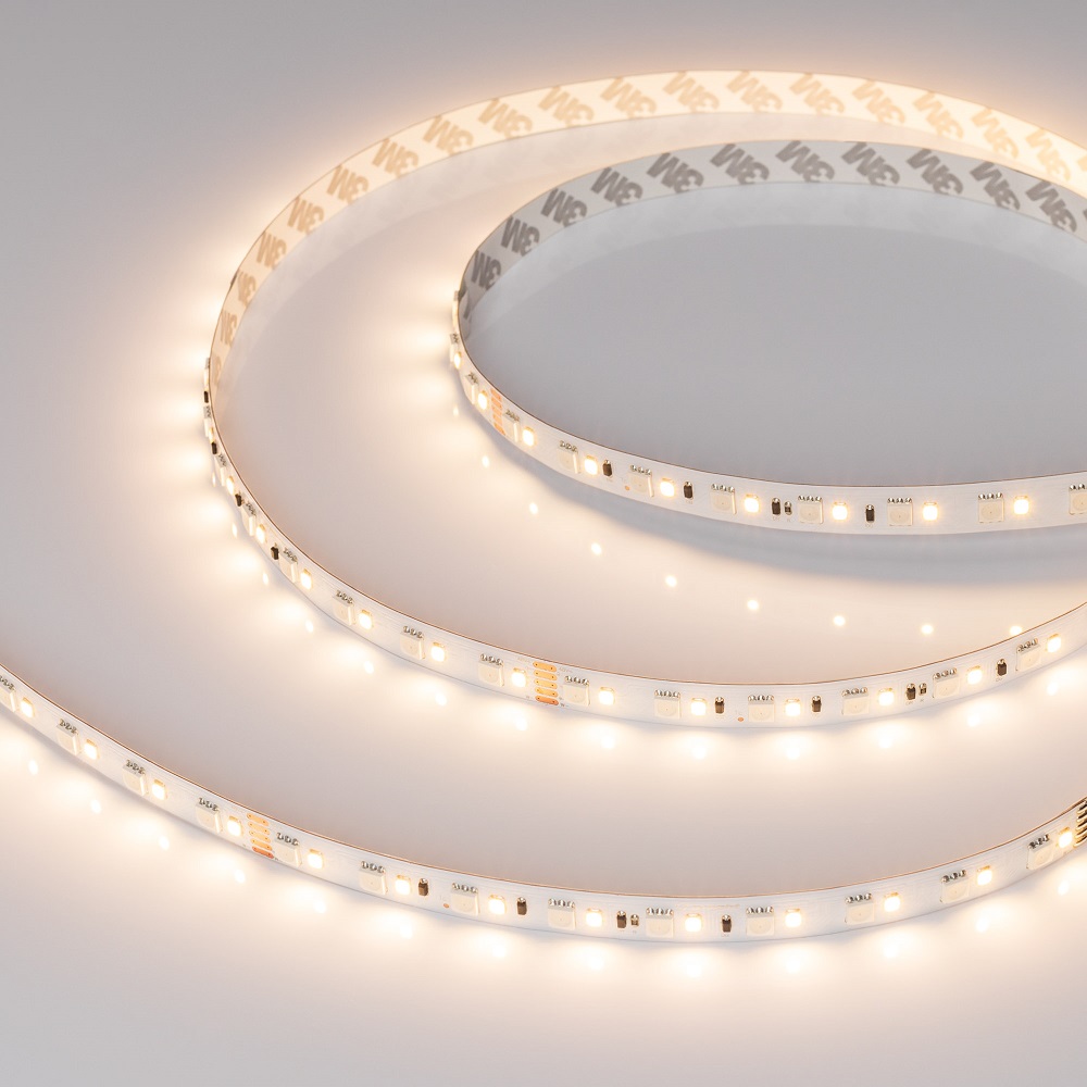 Светодиодная лента Arlight 15W/m 108LED/m 5060/2835SMD разноцветный/теплый белый 40M 029990(2)