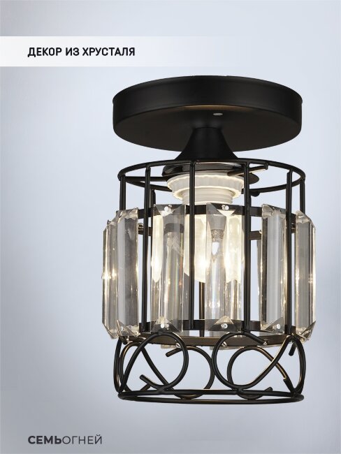 Потолочный светильник Wedo Light Beteni WD3567/1C-BK-CL