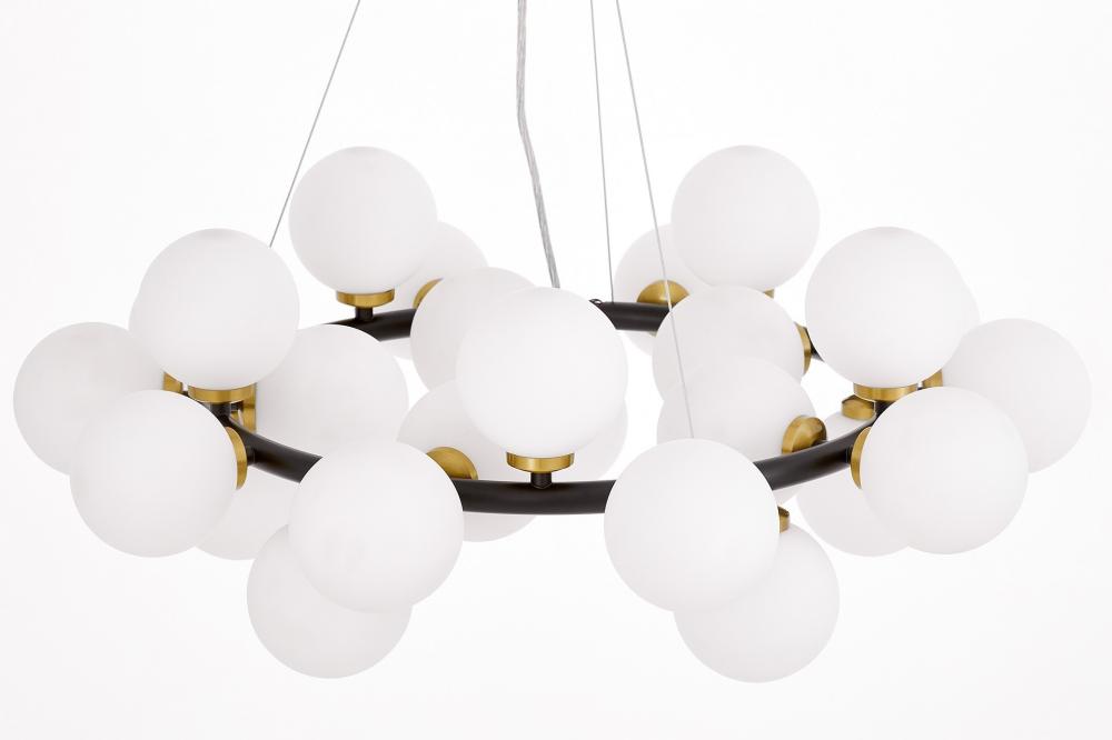 Подвесная люстра Lumina Deco Marsiada LDP 6033-25 BK+MD