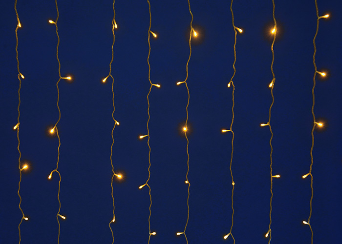 Уличная светодиодная гирлянда Uniel занавес (UL-00003938) теплый белый ULD-C2030-240/TBK Warm White IP67