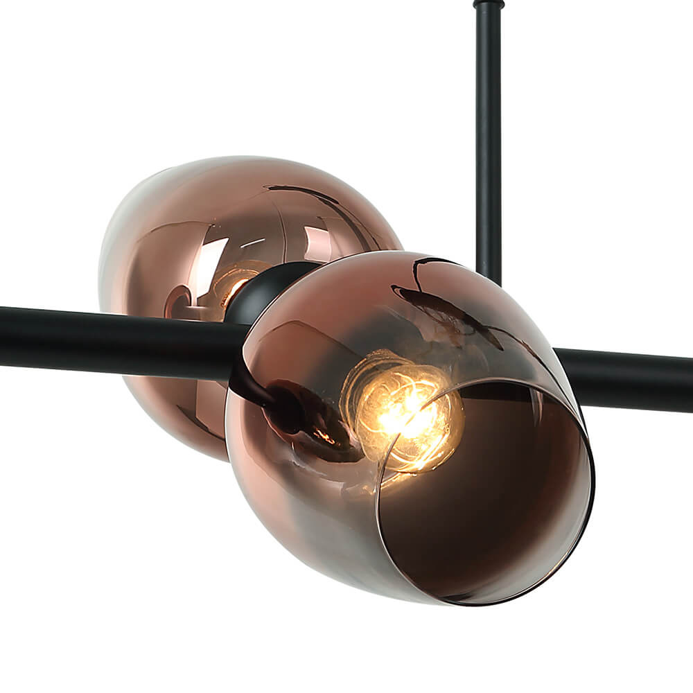 Подвесная люстра Lumien Hall Меган 4036/6P-BK-COP