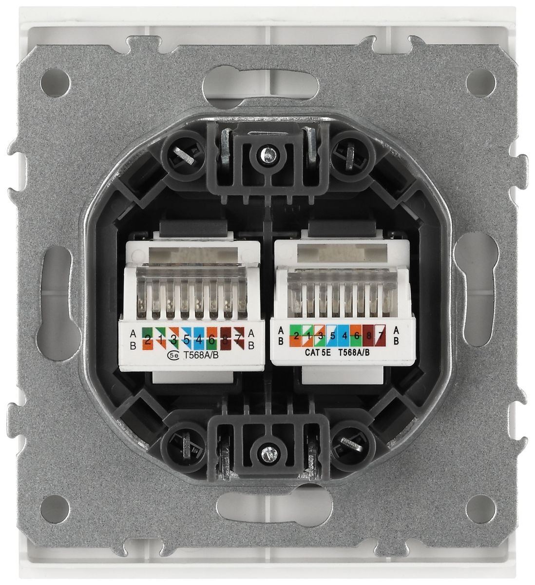 Розетка ЭРА Arktik 16-3108-01 информационная двойная 2XRJ45 белый Б0070484