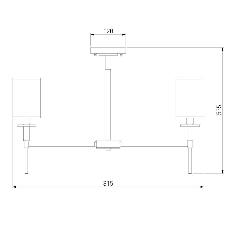 Люстра на штанге Eurosvet Brielle 60132/8 хром
