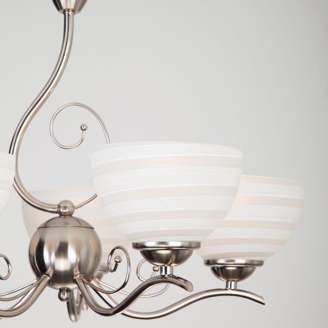 Подвесная люстра Eurosvet Lotta 30116/5 сатин-никель