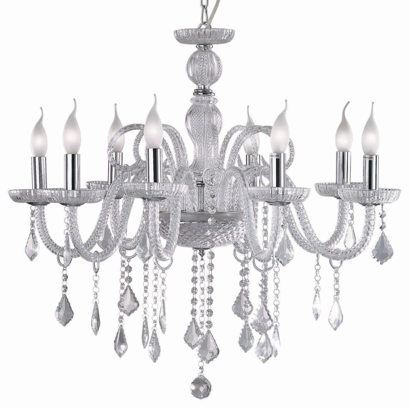 Подвесная люстра Ideal Lux Giudecca SP8 Trasparente 027838