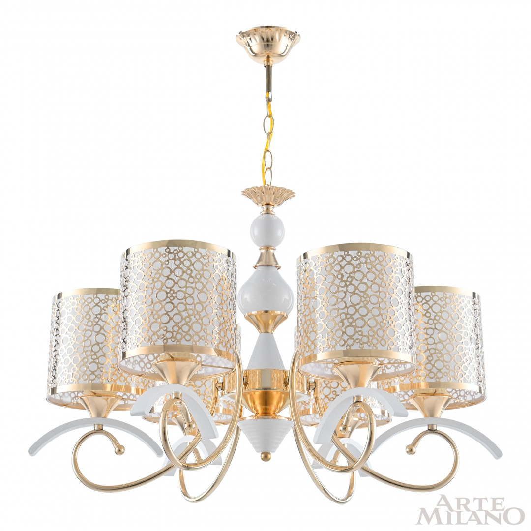 Подвесная люстра Arte Milano Florentia-9787 309787/6 Wh/Gd