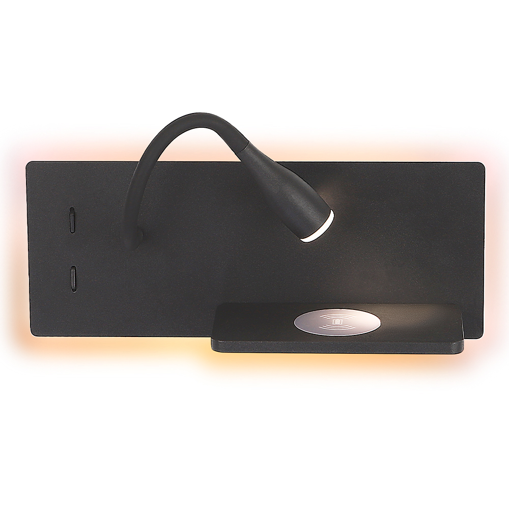 Настенный светильник Crystal Lux CLT 217W Qi+USB BL