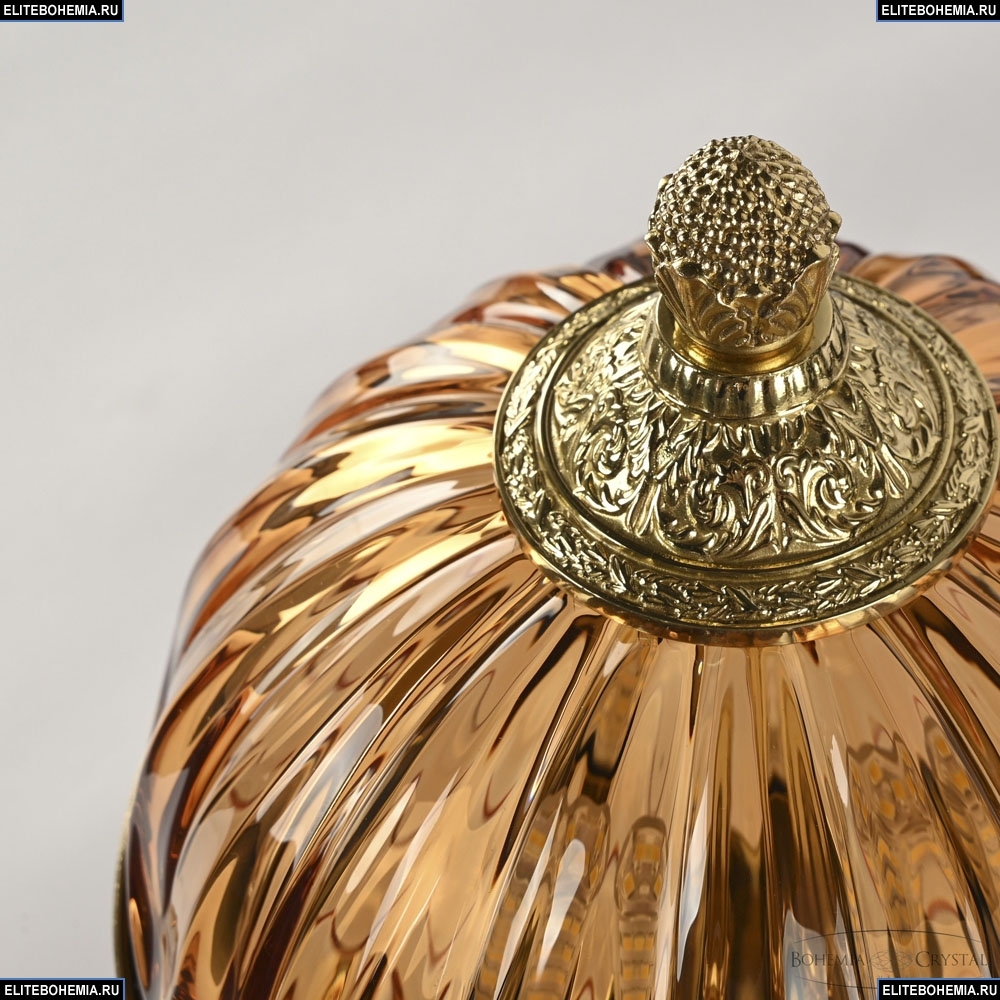 Настольная лампа Bohemia Ivele Crystal 5680L/17 G Amber/M-1H