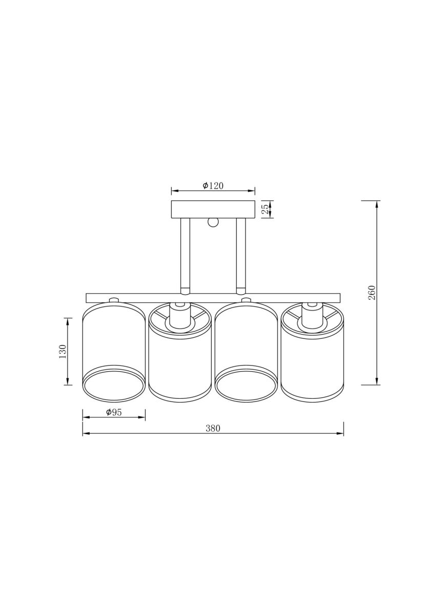 Потолочная люстра Freya Course FR5136PL-04CH