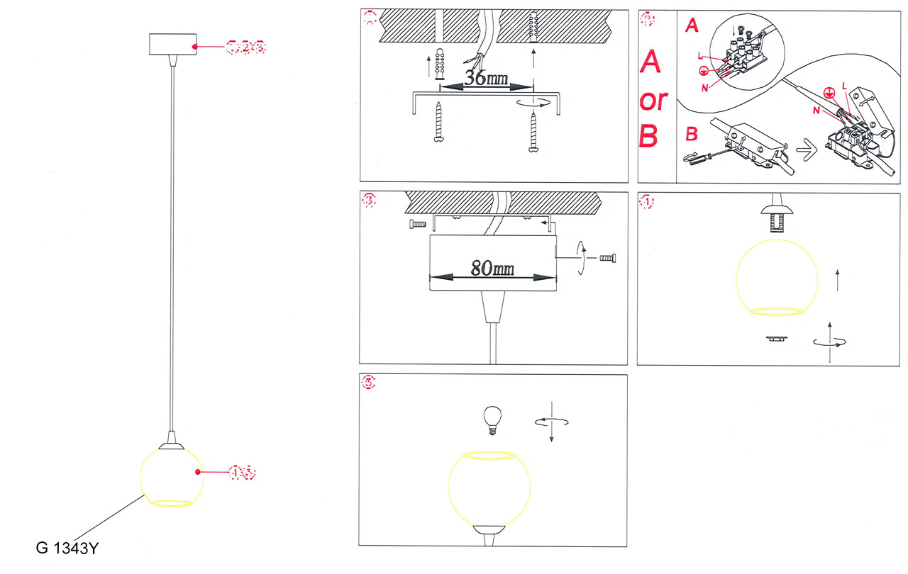 Подвесной светильник Odeon Light Eruca 1343/Y