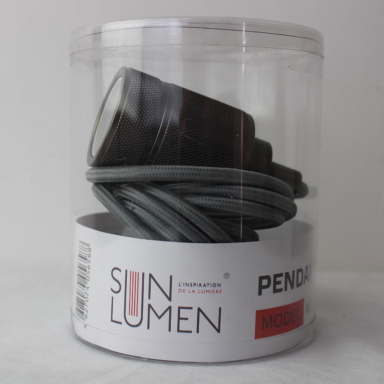 Ретро патрон с подвесом E27 Черный Sun Lumen 056-571