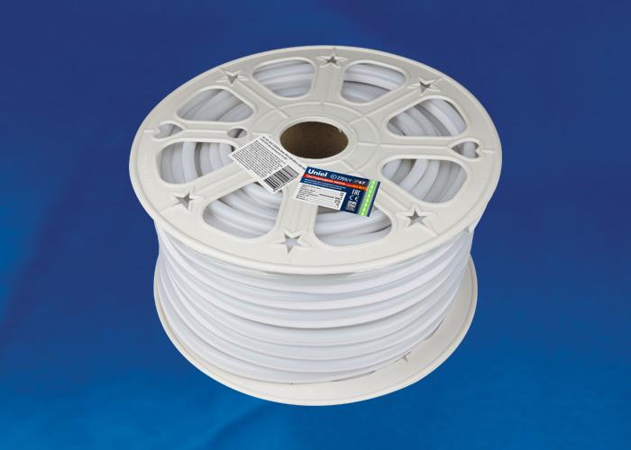 Светодиодная влагозащищенная лента (UL-00002926) Uniel 8W/m 120LED/m 2835SMD синий 50M ULS-N21-2835-120LED/m-8mm-IP67-220V-8W/m-50M-Blue