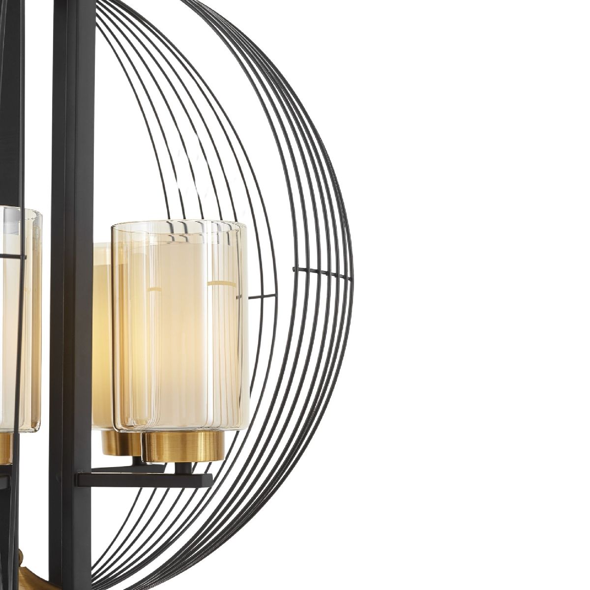 Подвесная люстра Lumina Deco Ponti LDP 1245-5 BK+MD