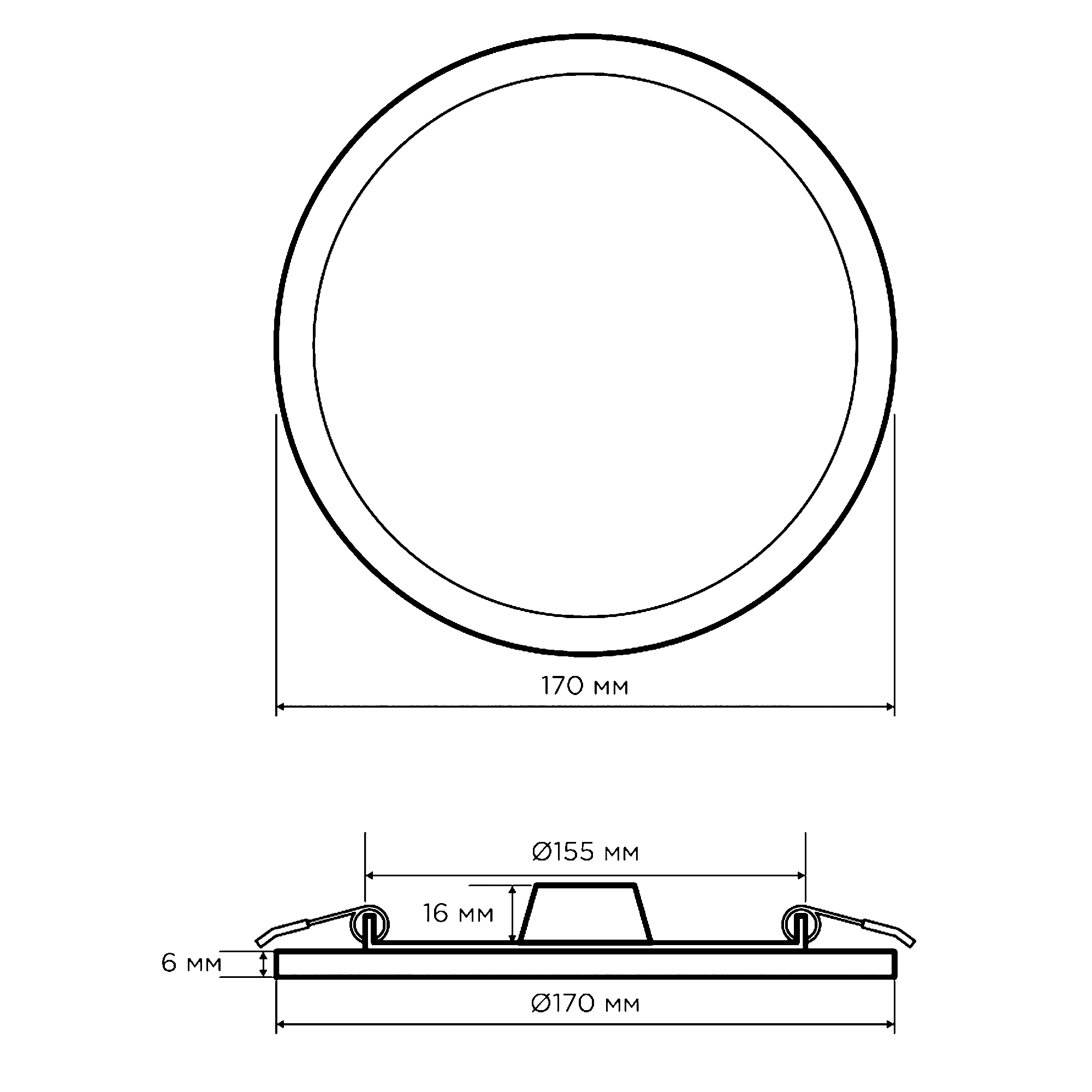 Встраиваемая светодиодная панель Apeyron 06-21